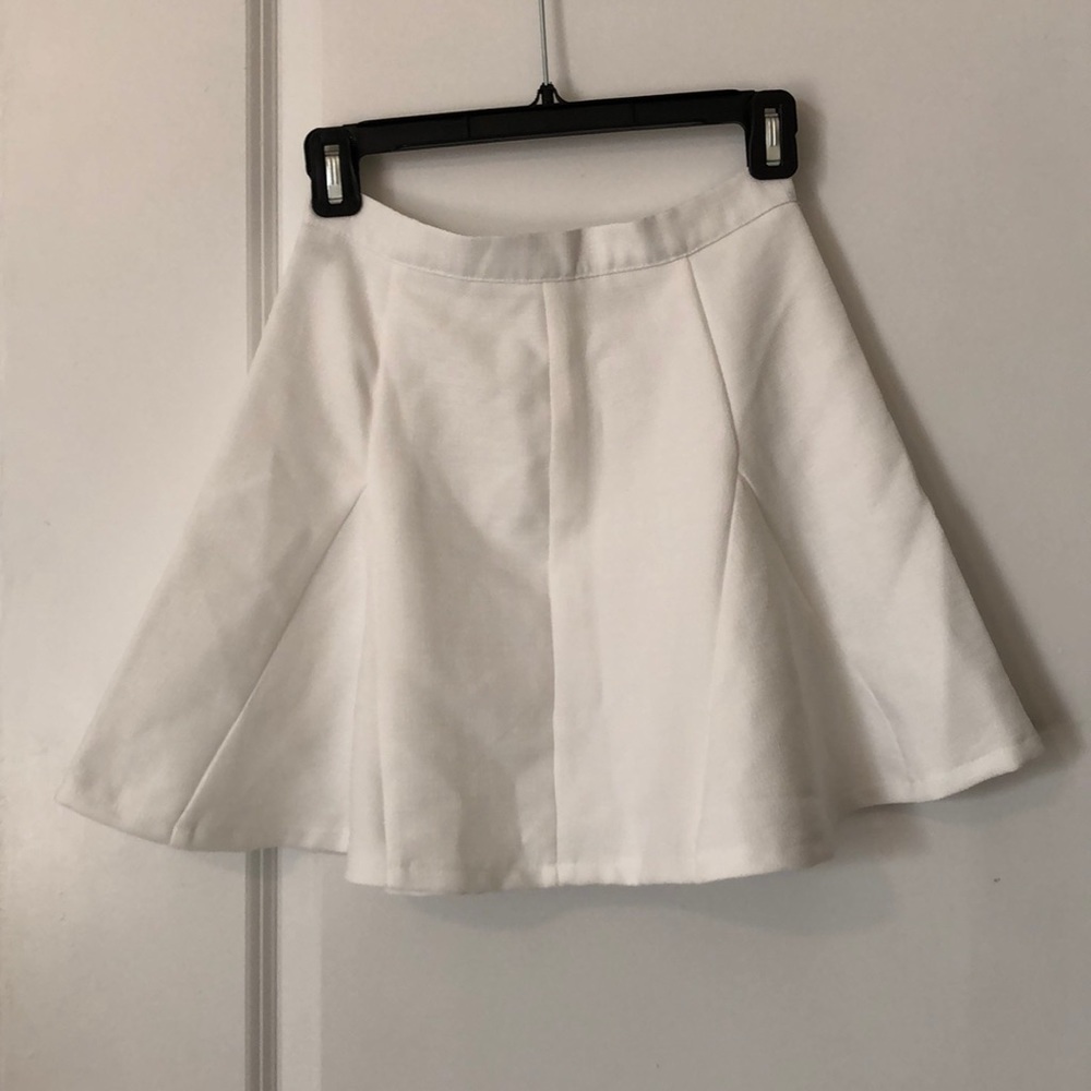 White short skirt